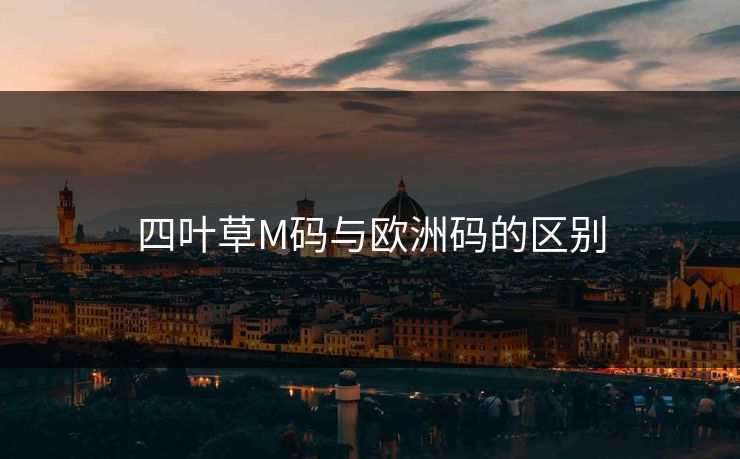 四叶草M码与欧洲码的区别