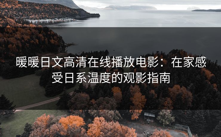 暖暖日文高清在线播放电影：在家感受日系温度的观影指南